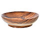 Patena de madera estacionada de olivo de Asís diámetro 14.5cm s2