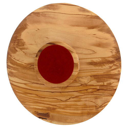 Paten olive wood Holy Land 3