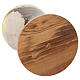 Puszka drewno oliwne leżakowane z Asyżu i mosiądz posrebrzany klepany s3