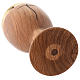 Kielich drewno oliwne leżakowane z Asyżu krzyż stylizowany s3