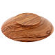 Patena drewno oliwne leżakowane z Asyżu i mosiądz śr. 14 cm s3