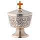 Pyx with Last Supper 8 cm, silver cast brass s1