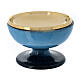 Paten turquoise ceramic and gold plated brass 16 cm s1