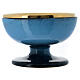 Paten turquoise ceramic and gold plated brass 16 cm s2