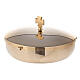 Communion bowl in gold plated brass s1