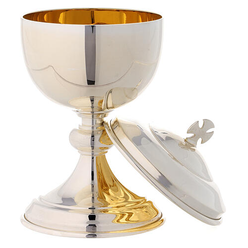 Travelling ciborium silver-plated brass with gold-plated inside Molina 2