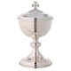 Travelling ciborium silver-plated brass with gold-plated inside Molina s1
