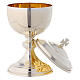 Travelling ciborium silver-plated brass with gold-plated inside Molina s2