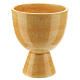 Ceramic chalice, Cana Line mustard 12 cm s4