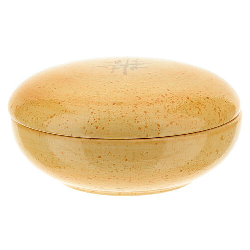 Paten with lid, Cana Line mustard color 1