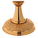 Chalice ciborium paten gold plated brass filigree and perforated node s7