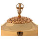 Chalice ciborium paten in golden brass filigree openwork knot s2