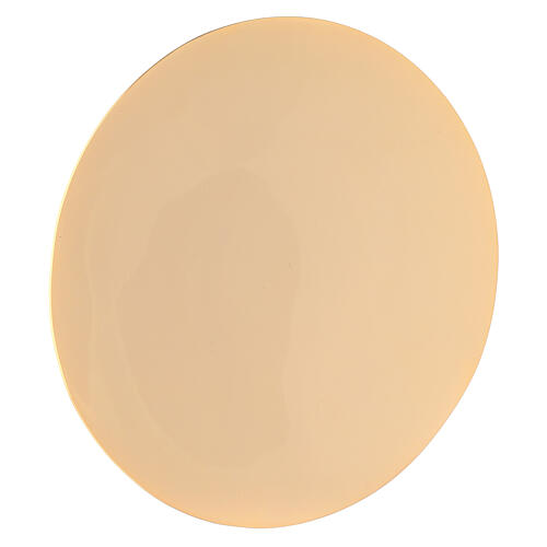  Patena simple latón verdadero dorado diámetro 16 cm 1