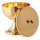 Knurled ciborium in 24-karat gold plated brass s3