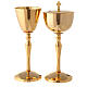 Chalice and pyx made of brass with 24-carat gold plating s1