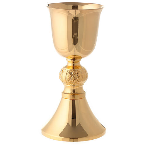 Chalice and pyx made of brass with 24-carat gold plating 2