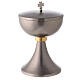 Chalice and pyx made of brass with 24-carat gold plating with striped knot s3