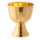 Chalice made of gilded brass with 24 carat plating 7 cm s1