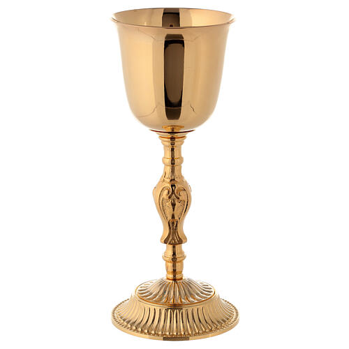 Gold plated chalice and ciborium with Baroque decorations 2