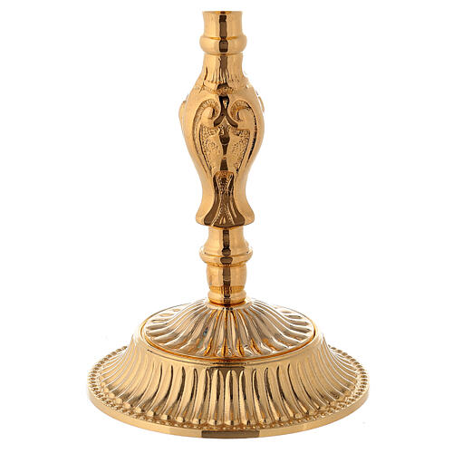 Gold plated chalice and ciborium with Baroque decorations 4