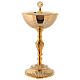 Gold plated chalice and ciborium with Baroque decorations s3