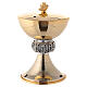 Chalice and pyx in golden brass with 24-carat plating s3