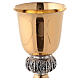 Chalice and pyx in golden brass with 24-carat plating s4