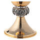 Chalice and pyx in golden brass with 24-carat plating s5