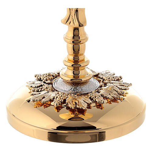 Chalice and pyx in gold-plated brass in Baroque style 6