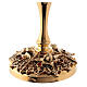 Gold plated brass chalice and ciborium with angels s5