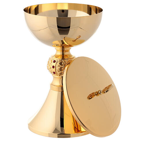 Chalice and pyx in gold-plated brass with 24 carat gold plating 6