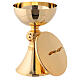 Chalice and pyx in gold-plated brass with 24 carat gold plating s6