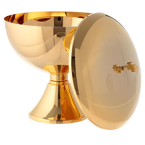 Magnum ciborium h 10 in gold plated brass 3