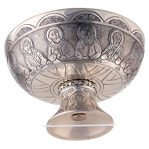 Molina paten Last Supper and Evangelists in silver-plated brass 5