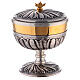 Silver plated handcrafted ciborium d. 14 cm s1