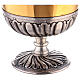 Silver-plated ciborium, diam 14 cm handmade s3