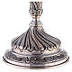 Silver-plated chiseled handcrafted ciborium d. 12.5 cm s4