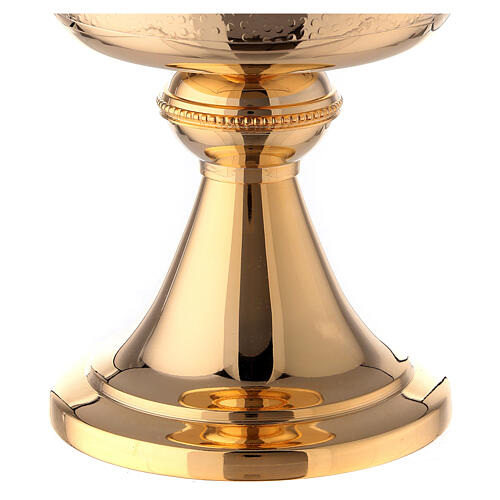Gold plated brass ciborium with Maltese cross 9 in 3