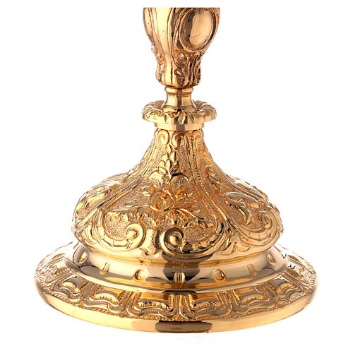 Baroque gold plated ciborium loaves and fishes 27 cm 4