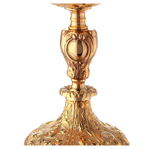 Baroque gold plated ciborium loaves and fishes 27 cm 6