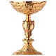 Baroque gold plated ciborium loaves and fishes 27 cm s3