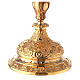 Baroque gold plated ciborium bread and fish handle 10 1/2 in s4