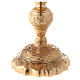 Baroque ciborium with drop-shaped node gold plated brass 27 cm s3