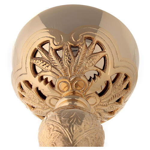 Baroque gold plated ciborium with drop-shaped node 10 1/2 in 8