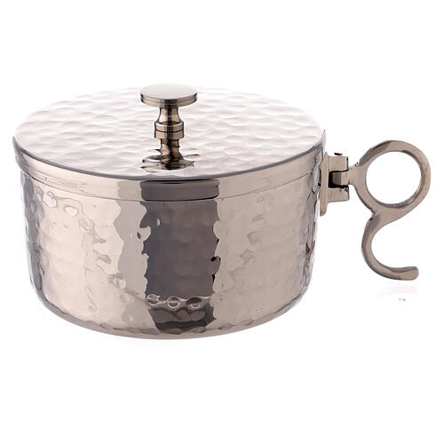 Ciboire bas empilable 10 cm laiton bicolore 1