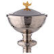 Nickel-plated brass ciborium loaves and fishes 23 cm s2