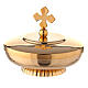 Low ciborium with lid 9.5 m gold plated brass s1