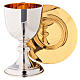 Molina travelling set chalice and paten silver-plated brass with gold inner finish s1