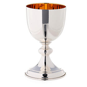 Travel chalice and paten Molina silver-plated brass gilt interior
