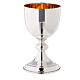 Travel chalice and paten Molina silver-plated brass gilt interior s2